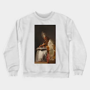 Saint Gregory the Great, Pope by Francisco Goya Crewneck Sweatshirt